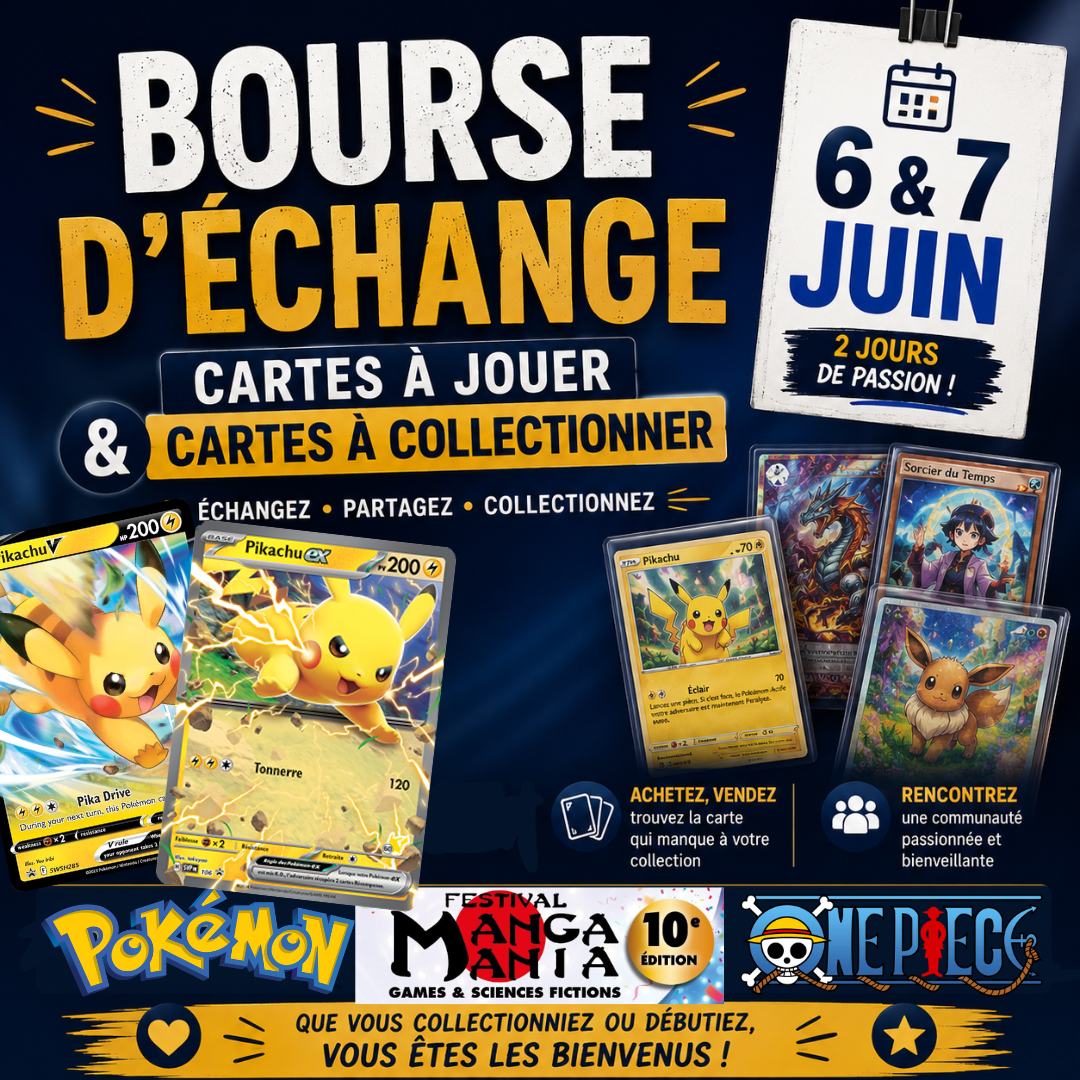 Bourse d'échange cartes à jouer et à collectionner !
