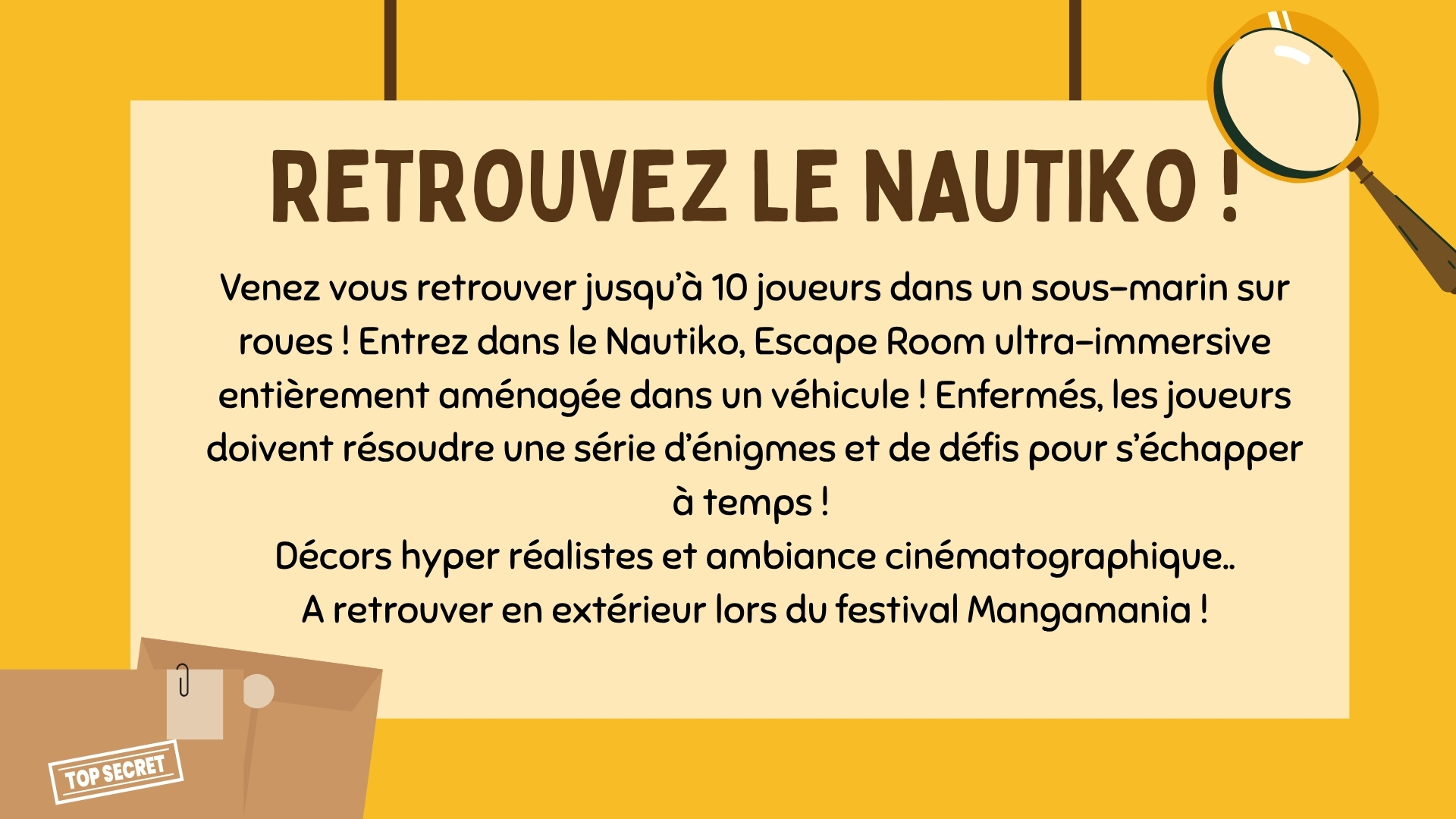 ESCAPE GAME LE NAUTIKO