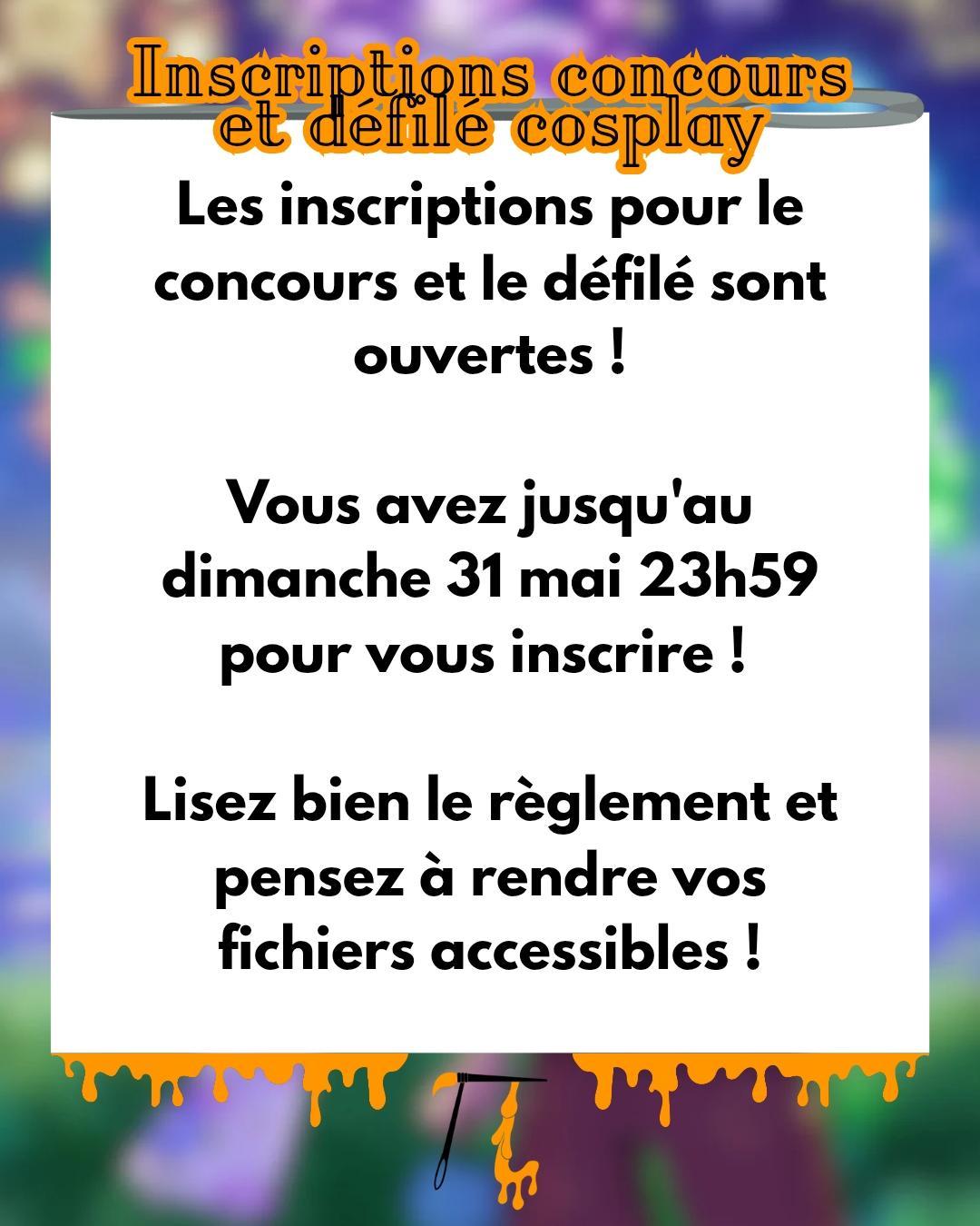 Samedi Défile cosplay & dimanche Concours Cosplay